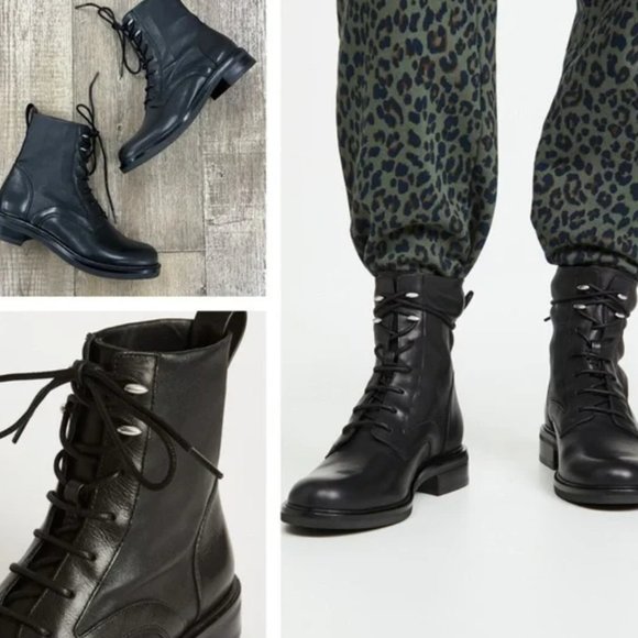 Rag & Bone Leather Lace up boots NIB 7.5 - Picture 5 of 5